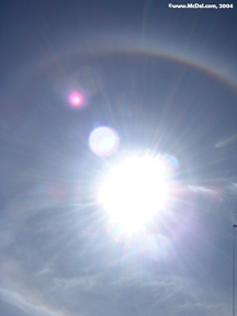 Full Circle Rainbow around the Sun - Suisan Bay in CA