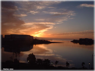 Sunrise over Oyster Bay, South San Francisco, CA